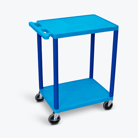 LUXOR 2 Shelf Utility Cart Blue HE32-BU
